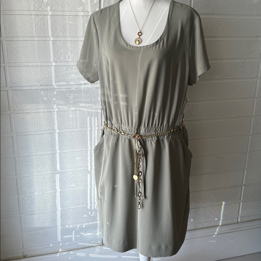 32 Degrees Women’s Casual Work Dress, Color: Shadow, Size XL.